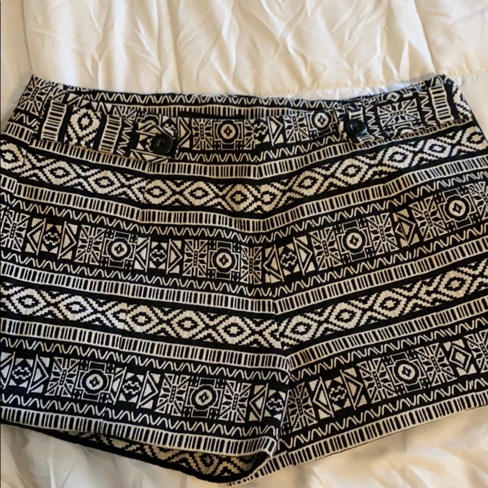 Aztec print shorts